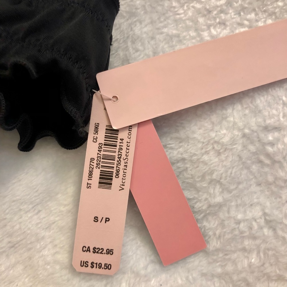 🖤5 for $20🖤 NEW Victoria’s Secret Swim Cinched Cheeky Bikini Bottoms in Black - Picture 15 of 15